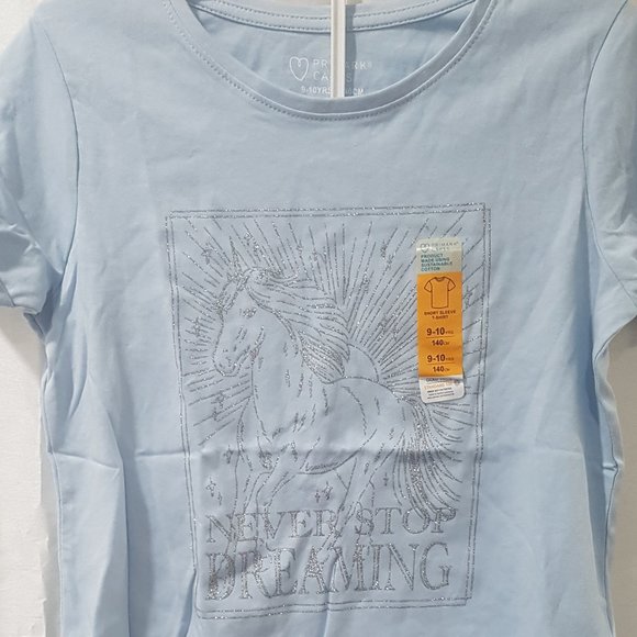 PRIMARK UNICORN/INSPIRATIONAL T-SHIRT LOGO GIRL SIZES 9-111YRS - Picture 4 of 4